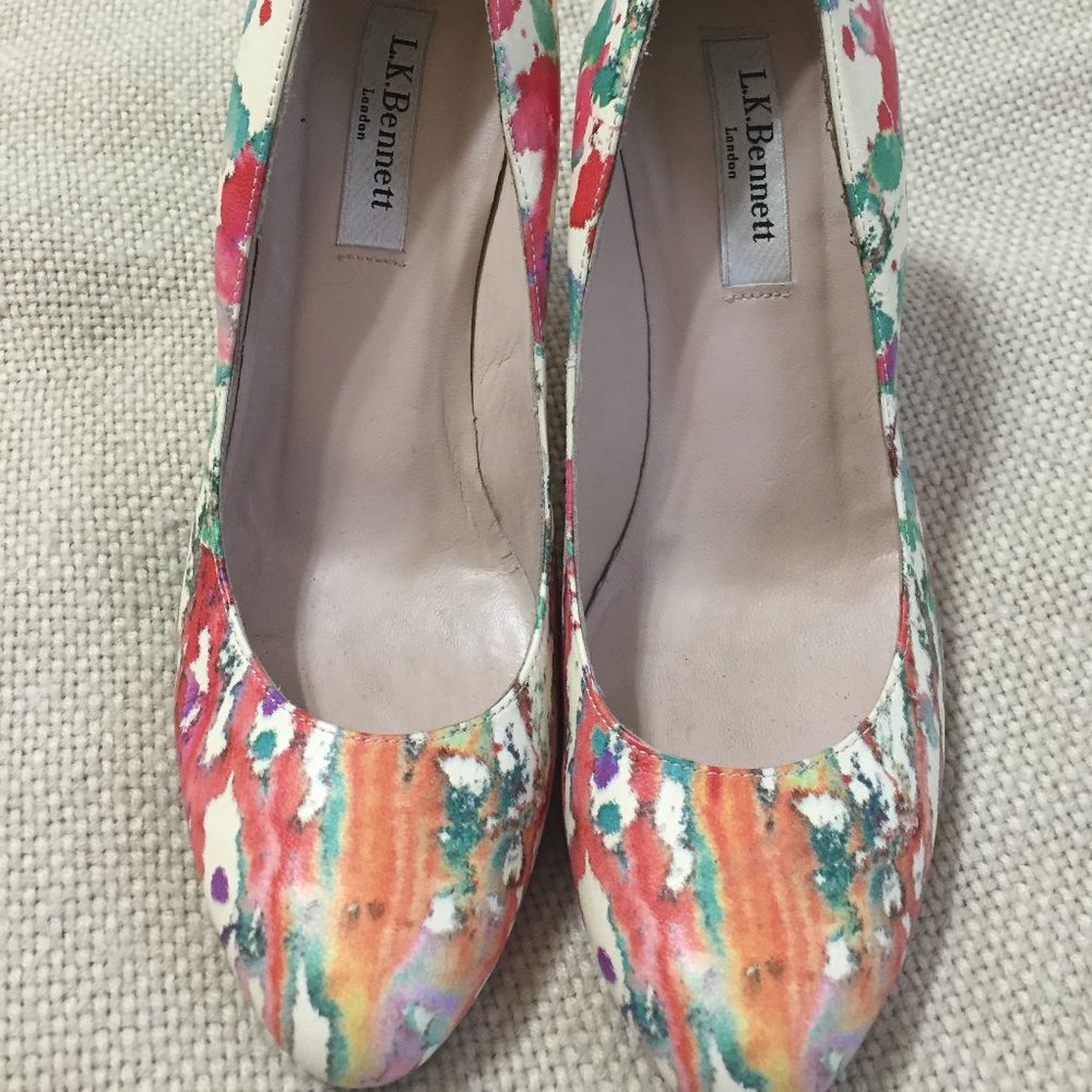 LK Bennett "dripping paint"  leather pumps!